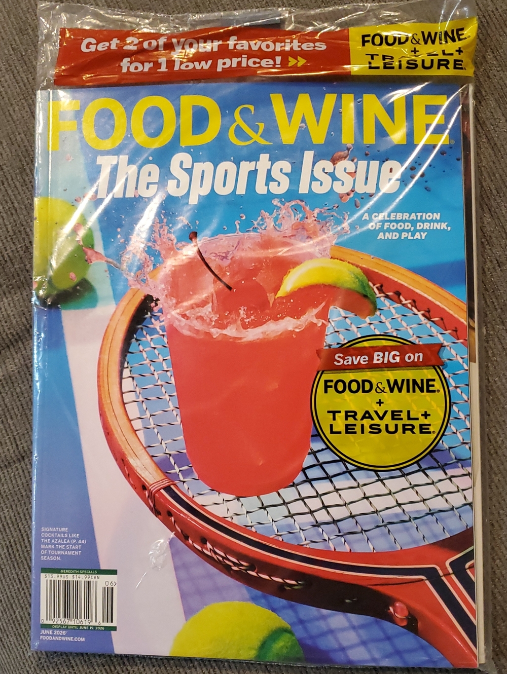 Food And Wine Sports Issue And Travel And Leisure Magazines